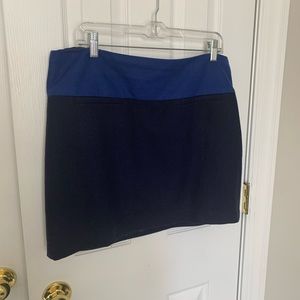 Gap Navy Blue Colorblock Miniskirt Size 12